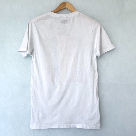 Levi's Men's White Spell Out T-Shirt Short Sleeve Cotton Tee size Small - Picture 3 of 6